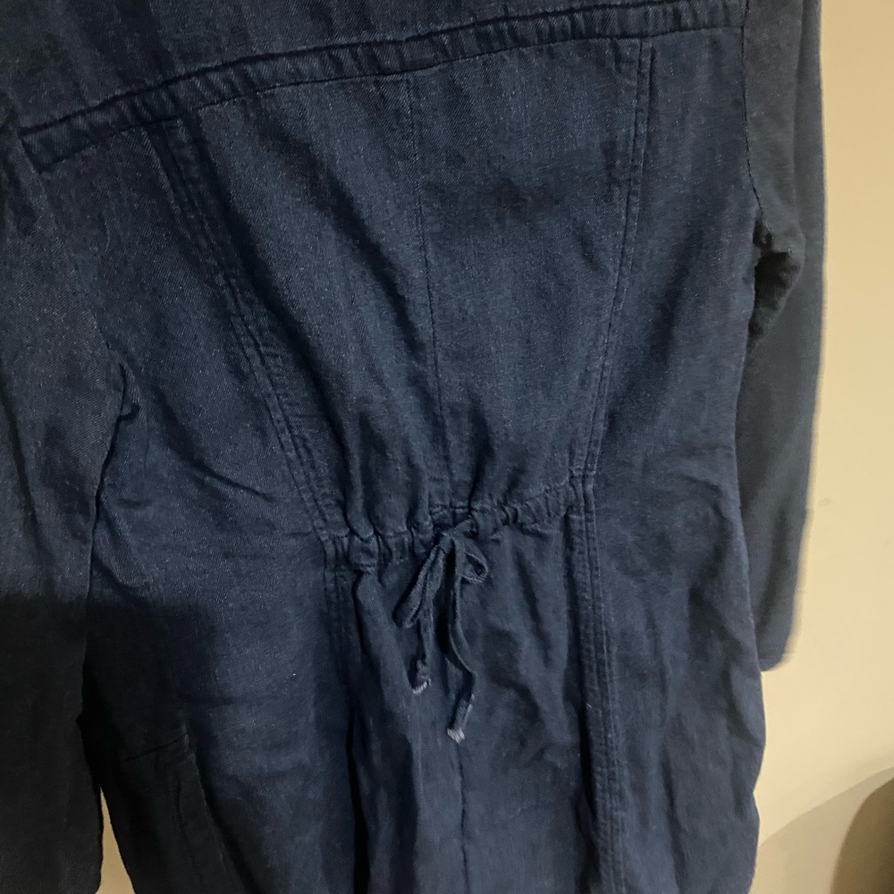 CAbi Tunic Jacket Womens XS Blue Denim 100% Cotton Chambray Button Front - Picture 6 of 6